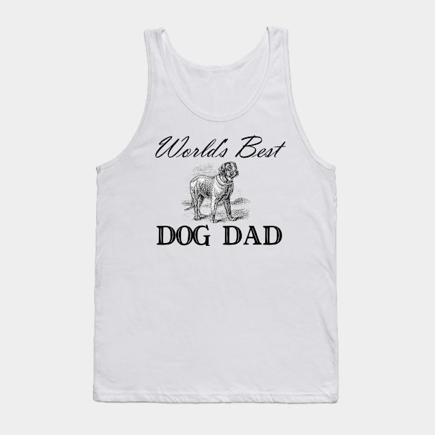 World's Best Dog Dad Tank Top by ArtShare